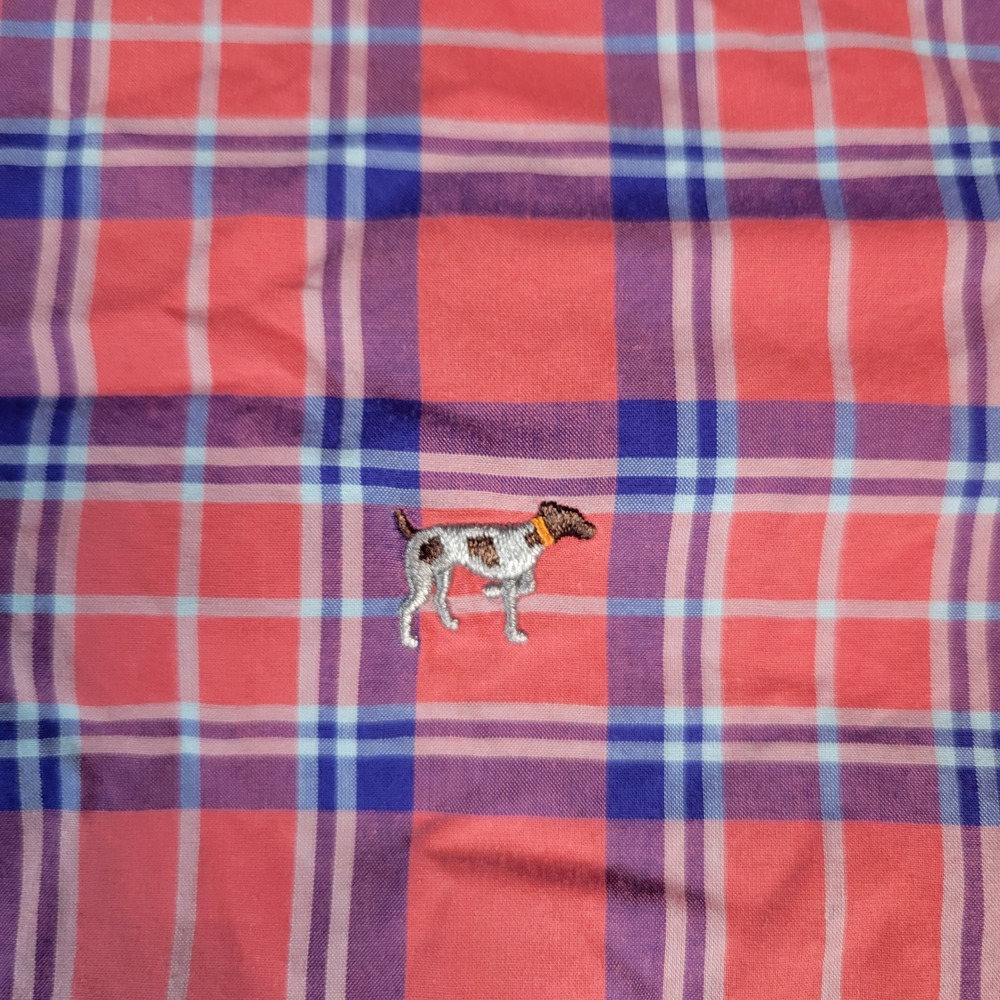 Southern Point Co The Hadley Shirt Mens XL Pink Plaid Long Sleeve Button Down